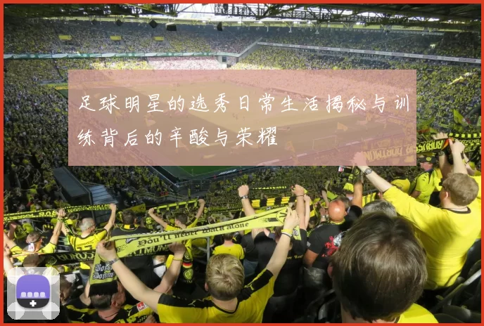 足球明星的选秀日常生活揭秘与训练背后的辛酸与荣耀